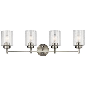 Winslow - 4 Light Bath Vanity Approved for Damp Locations - with Contemporary inspirations - 30 inches wide