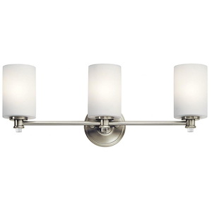 Joelson - 3 Light Swing Arm Bath Vanity Approved for Damp Locations - with Transitional inspirations - 9.25 inches tall by 24 inches wide