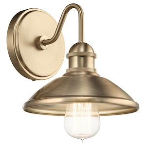 Clyde - 1 Light Wall Sconce - with Vintage Industrial inspirations - 7.25 inches tall by 7.5 inches wide