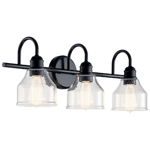 Avery - 3 Light Bath Vanity Approved for Damp Locations - with Vintage Industrial inspirations - 9.25 inches tall by 24 inches wide - 727262