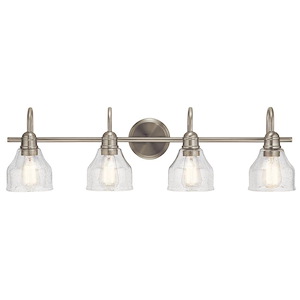 Avery - 4 Light Bath Vanity Approved for Damp Locations - with Vintage Industrial inspirations - 9.25 inches tall by 33.25 inches wide - 727261