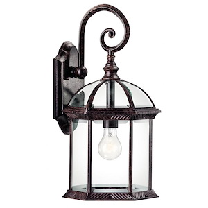 1 light Outdoor Wall Mount - with Traditional inspirations - 18.75 inches tall by 9.75 inches wide - 210945