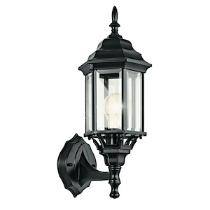 Chesapeake - 1 light Outdoor Wall Mount - with Traditional inspirations - 17 inches tall by 6.5 inches wide