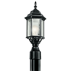 Chesapeake - 1 light Outdoor Post Mount - with Traditional inspirations - 18 inches tall by 6.5 inches wide