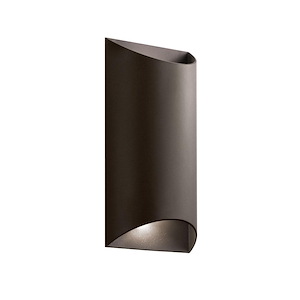 Wesley - 20W 2 LED Medium Outdoor Wall Lantern - 13.75 inches tall by 7 inches wide - 479117