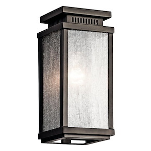Manningham - 1 Light Outdoor Small Wall Mount - With Traditional Inspirations - 10.75 Inches Tall By 5 Inches Wide - 409880