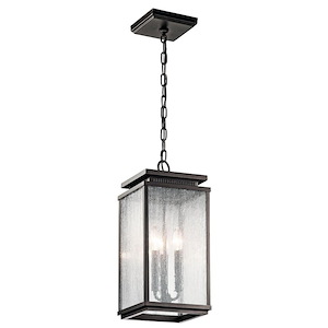 Manningham - 3 Light Outdoor Pendant - With Traditional Inspirations - 19 Inches Tall By 8.5 Inches Wide - 409877
