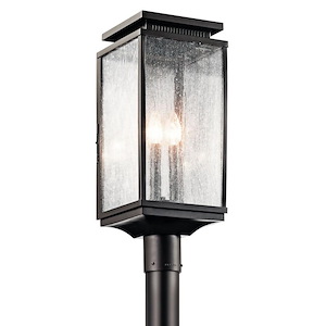 Manningham - 3 Light Outdoor Post Mount - With Traditional Inspirations - 21 Inches Tall By 8.5 Inches Wide