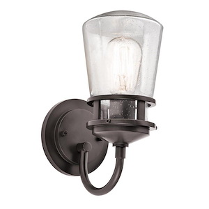 Lyndon - 1 light Outdoor Wall Lantern - with Coastal inspirations - 11.25 inches tall by 5 inches wide