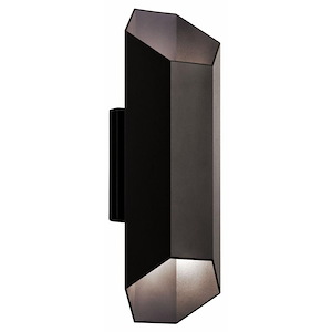 Estella - 2 Led Outdoor Wall Mount - With Contemporary Inspirations - 16.5 Inches Tall By 6 Inches Wide