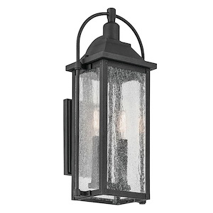 Harbor Row - 2 Light Outdoor Wall Mount In Farmhouse Style-18.5 Inches Tall and 8.5 Inches Wide - 1321035