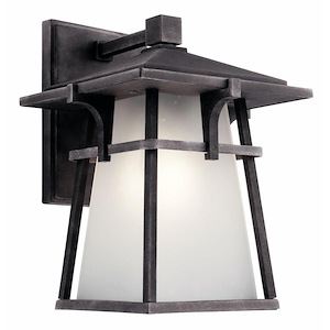 Beckett - 1 light Medium Outdoor Wall Lantern - with Arts and Crafts/Mission inspirations - 10.75 inches tall by 8 inches wide