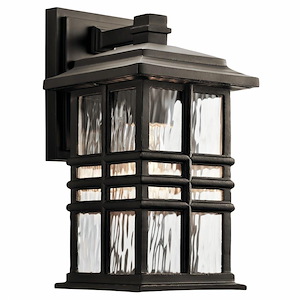 Beacon Square - 1 Light Outdoor Wall Sconce in Craftsman/Mission Style made with Climates Materials for Coastal Environments