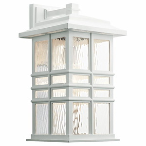 Beacon Square - 1 Light Outdoor Wall Sconce in Craftsman/Mission Style made with Climates Materials for Coastal Environments