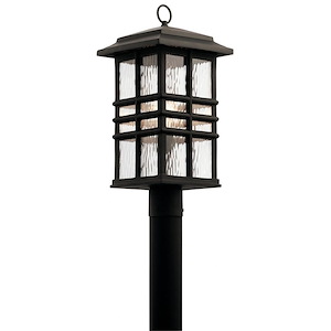 Beacon Square - 1 light Outdoor Post Lantern in Craftsman/Mission Style made with Climates Materials for Coastal Environments - 551682