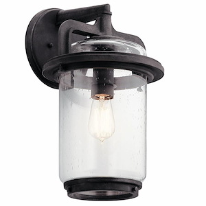 Andover - 1 Light X-Large Outdoor Wall Lantern - With Vintage Industrial Inspirations - 17.25 Inches Tall By 10 Inches Wide