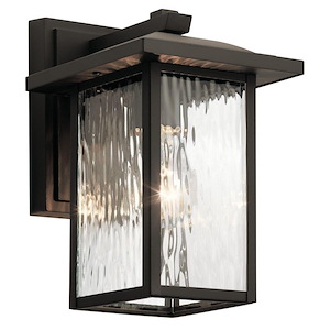 Capanna - 1 light Small Outdoor Wall Lantern - with Transitional inspirations - 10.25 inches tall by 6.5 inches wide - 688095