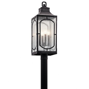 Bay Village - 4 Light Outdoor Post Lantern - With Traditional Inspirations - 27 Inches Tall By 9.5 Inches Wide - 688087