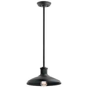 Allenbury - 1 Light Convertible Pendant - with Coastal inspirations - 8.25 inches tall by 12 inches wide