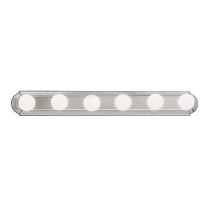 6 light Bath Bar - with Transitional inspirations - 4.75 inches tall by 36 inches wide