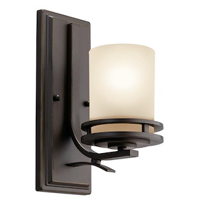 Hendrik - Contemporary 1 Light Wall Sconce - with Soft Contemporary inspirations - 12 inches tall by 5.25 inches wide - 91069
