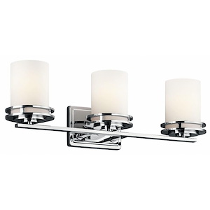 Hendrik - 3 light Bath Fixture - with Soft Contemporary inspirations - 7.75 inches tall by 24 inches wide