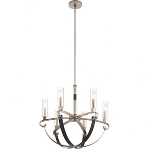 Artem - 6 Light Medium Chandelier - With Soft Contemporary Inspirations - 26 Inches tall By 27 Inches wide - 1216626