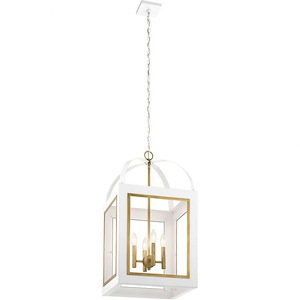 Vath - 4 light Large Foyer Pendant - 30 inches tall by 16 inches wide - 1216522