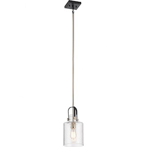 Kitner - 1 light Pendant - with Vintage Industrial inspirations - 14.75 inches tall by 7 inches wide