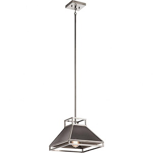 Grendel - 1 Light Pendant - With Vintage Industrial Inspirations - 13.25 Inches Tall By 12 Inches Wide