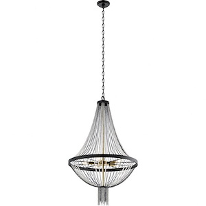 Alexia - 5 Light Small Chandelier - With Traditional Inspirations - 39.5 Inches Tall By 23.75 Inches Wide