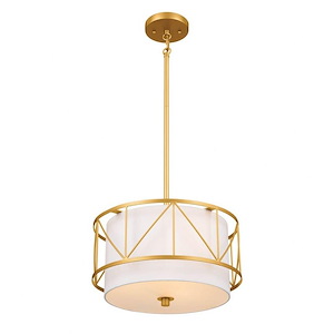 Birkleigh - 3 Light Convertible Pendant In Art Deco Style-9 Inches Tall - 1153675