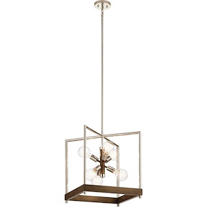 Tanis - 6 light Foyer Pendant - 21 inches tall by 18 inches wide