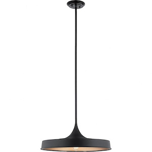 Elias - 1 light Convertible Pendant - with Mid-Century/Retro inspirations - 9.75 inches tall by 22 inches wide