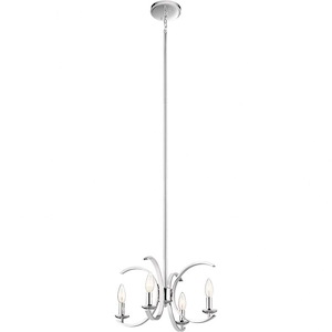 Cassadee - 4 light Convertible Pendant - with Contemporary inspirations - 12.5 inches tall by 16 inches wide - 938617