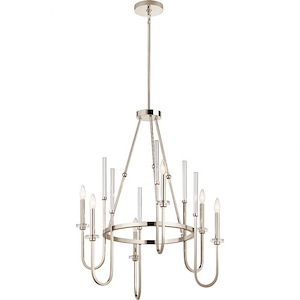 Kadas - 6 Light Large Chandelier - With Traditional Inspirations - 36.25 Inches Tall By 30.25 Inches Wide