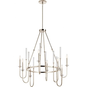 Kadas - 8 Light Large Chandelier - With Traditional Inspirations - 40.75 Inches Tall By 36.25 Inches Wide