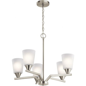 Skagos - 5 light Small Chandelier - 23.75 inches tall by 21.75 inches wide