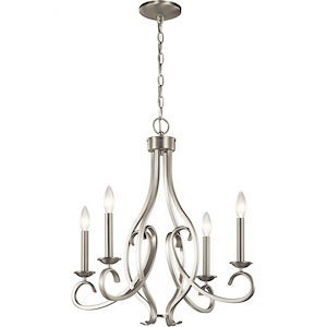 Ania - 4 Light Small Chandelier - with Traditional inspirations - 23.75 inches tall by 23 inches wide