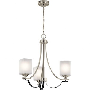 Tula - 3 Light Convertible Chandelier - 21.5 Inches Tall By 21 Inches Wide - 1216455