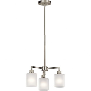 Lynn Haven - 3 Light Convertible Chandelier - With Contemporary Inspirations - 13.25 Inches Tall By 18 Inches Wide