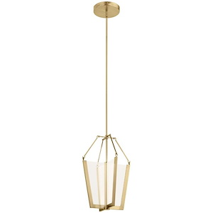 Calters - 40W 1 LED Pendant - with Contemporary inspirations - 19.75 inches tall by 13.75 inches wide