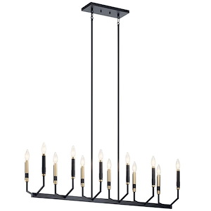 Armand - 12 Light Linear Chandelier In Contemporary Style-20 Inches Tall and 9.75 Inches Wide - 1018185