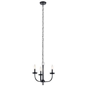 Kennewick - 3 Light Mini Chandelier In Traditional Style-14.75 Inches Tall and 16 Inches Wide