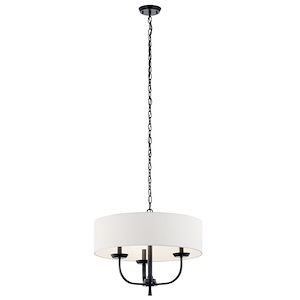 Kennewick - 3 Light Medium Chandelier In Traditional Style-15 Inches Tall and 20 Inches Wide
