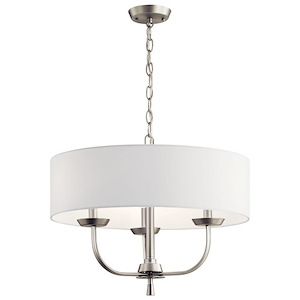Kennewick - 3 Light Chandelier - with Traditional inspirations - 15 inches tall by 20 inches wide