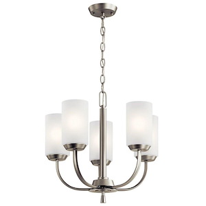 Kennewick - 5 Light Chandelier - with Traditional inspirations - 17 inches tall by 18.5 inches wide