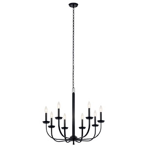 Kennewick - 8 Light Medium Chandelier In Traditional Style-25 Inches Tall and 27.25 Inches Wide