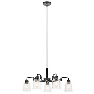 Aivian - 5 Light Medium Chandelier In Vintage Industrial Style-13.5 Inches Tall and 30 Inches Wide