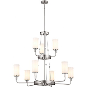 Vetivene - 9 Light 2-Tier Chandelier In Homestead Style-37.25 Inches Tall and 39.75 Inches Wide